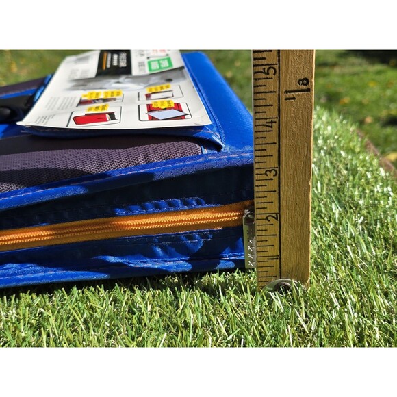 Mead Five Star 2" Zipper Binder Blue Gray 580 Sheet Capacity Built Strong NOS - Picture 7 of 13